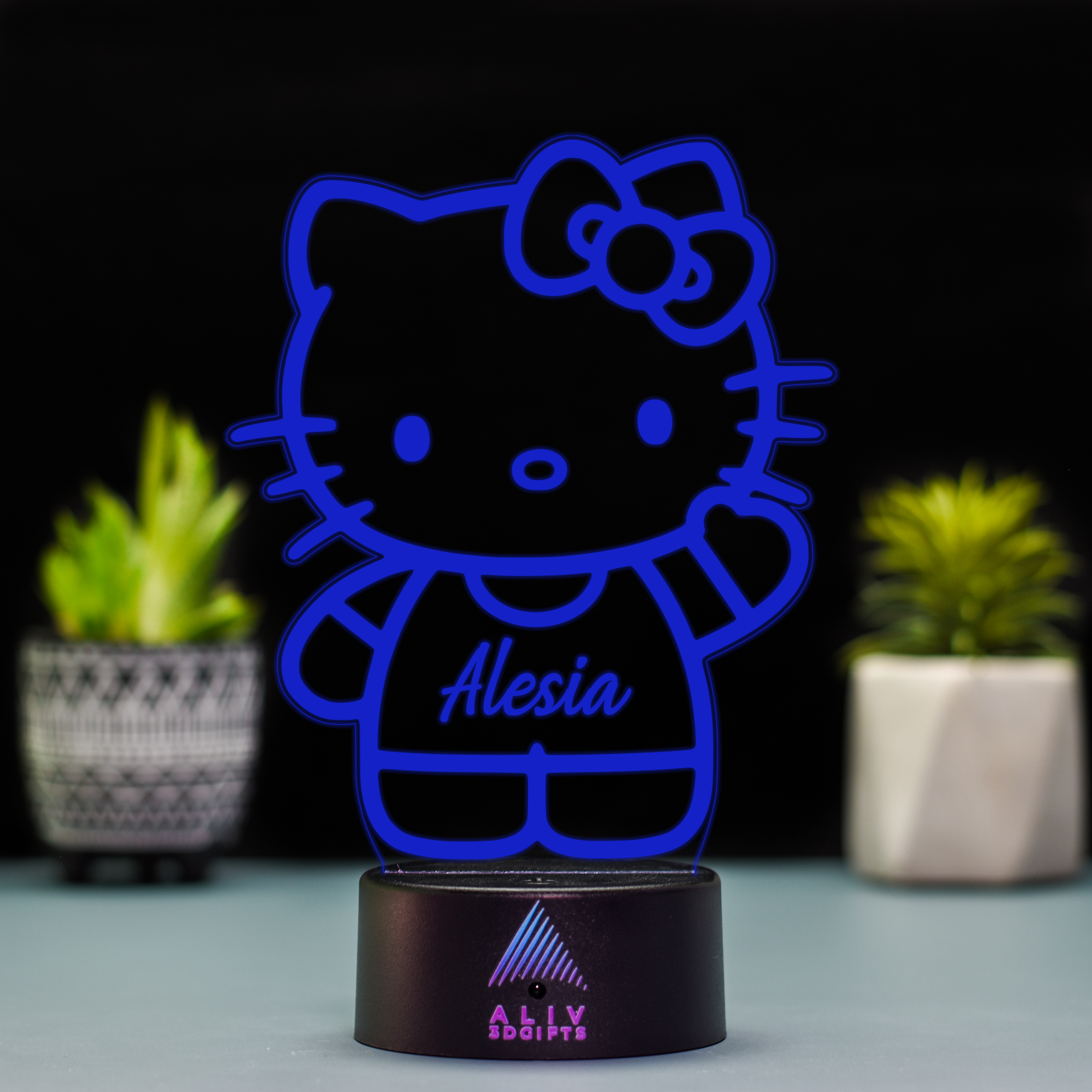 Lampă Led 3D - Hello Kitty