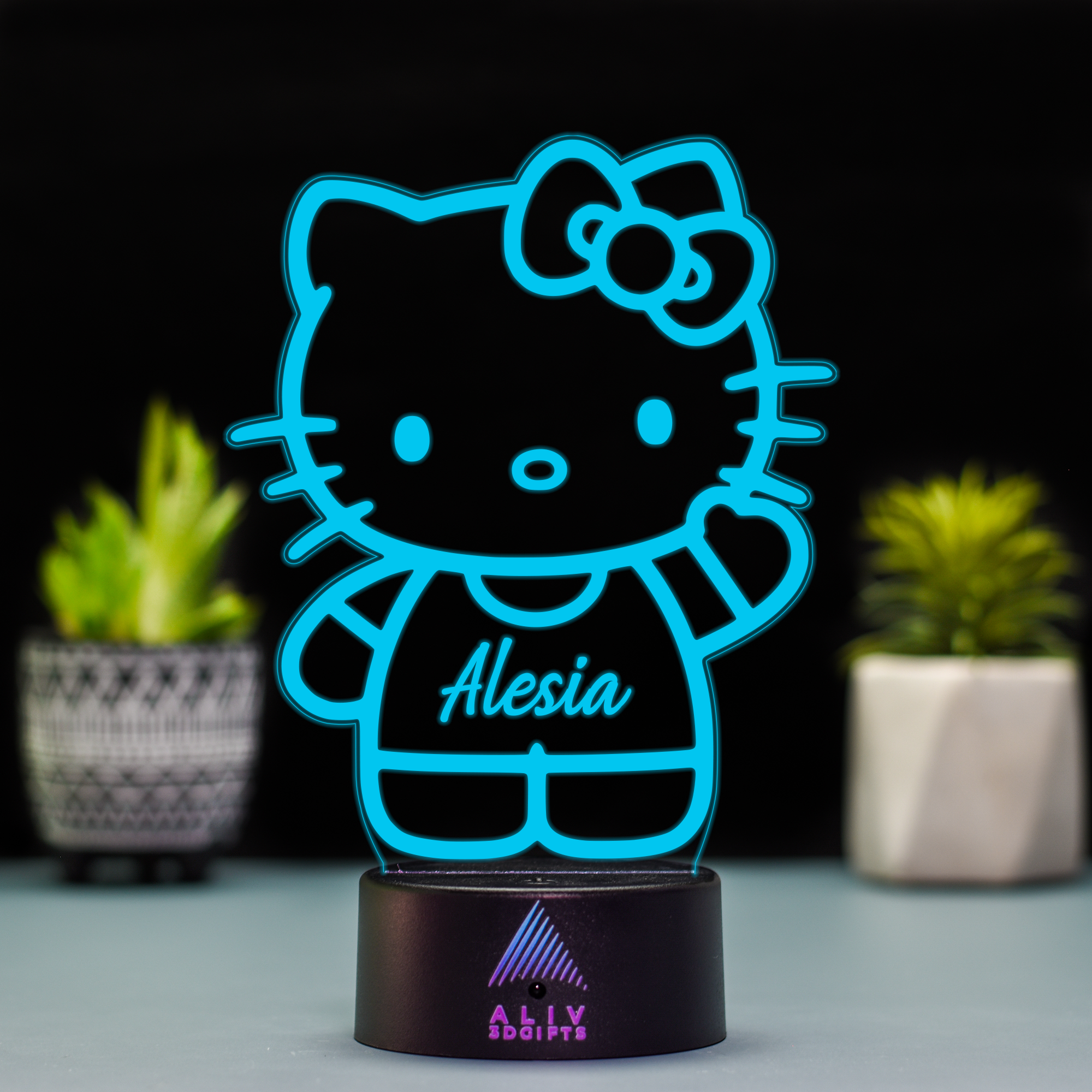 Lampă Led 3D - Hello Kitty