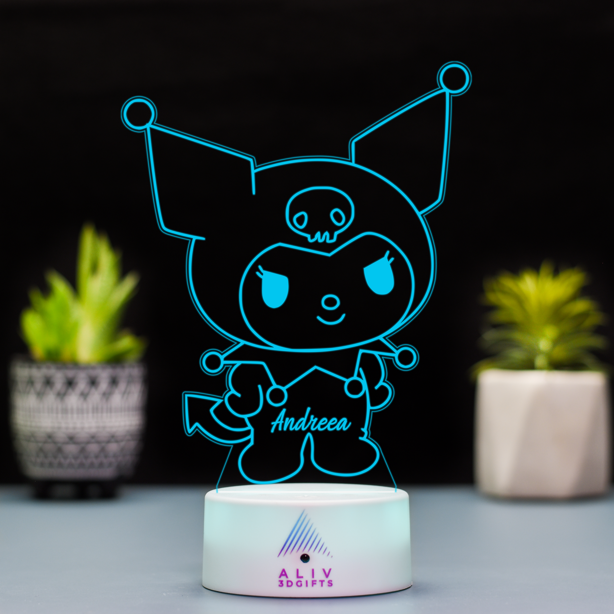 Lampă Led 3D - Kuromi