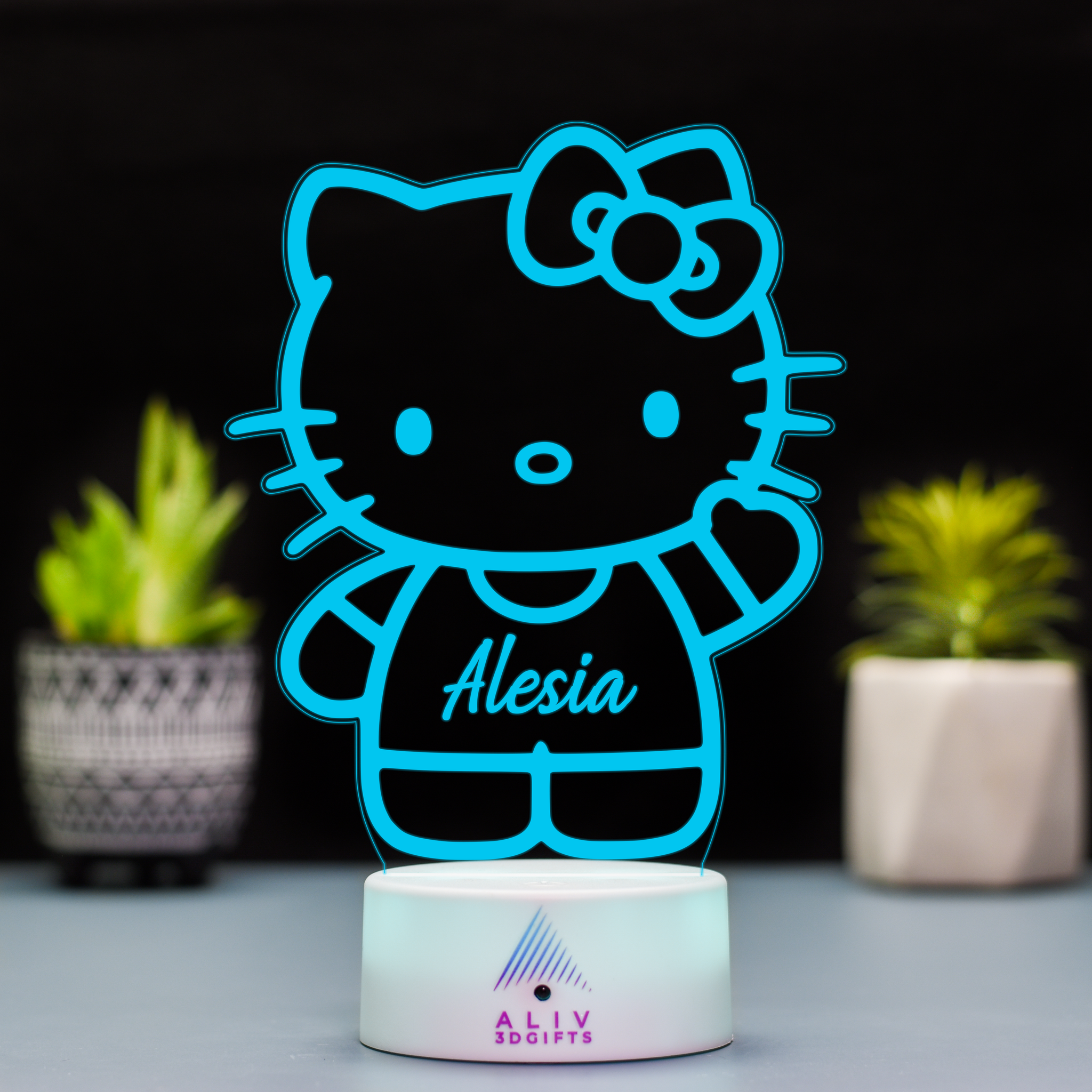 Lampă Led 3D - Hello Kitty