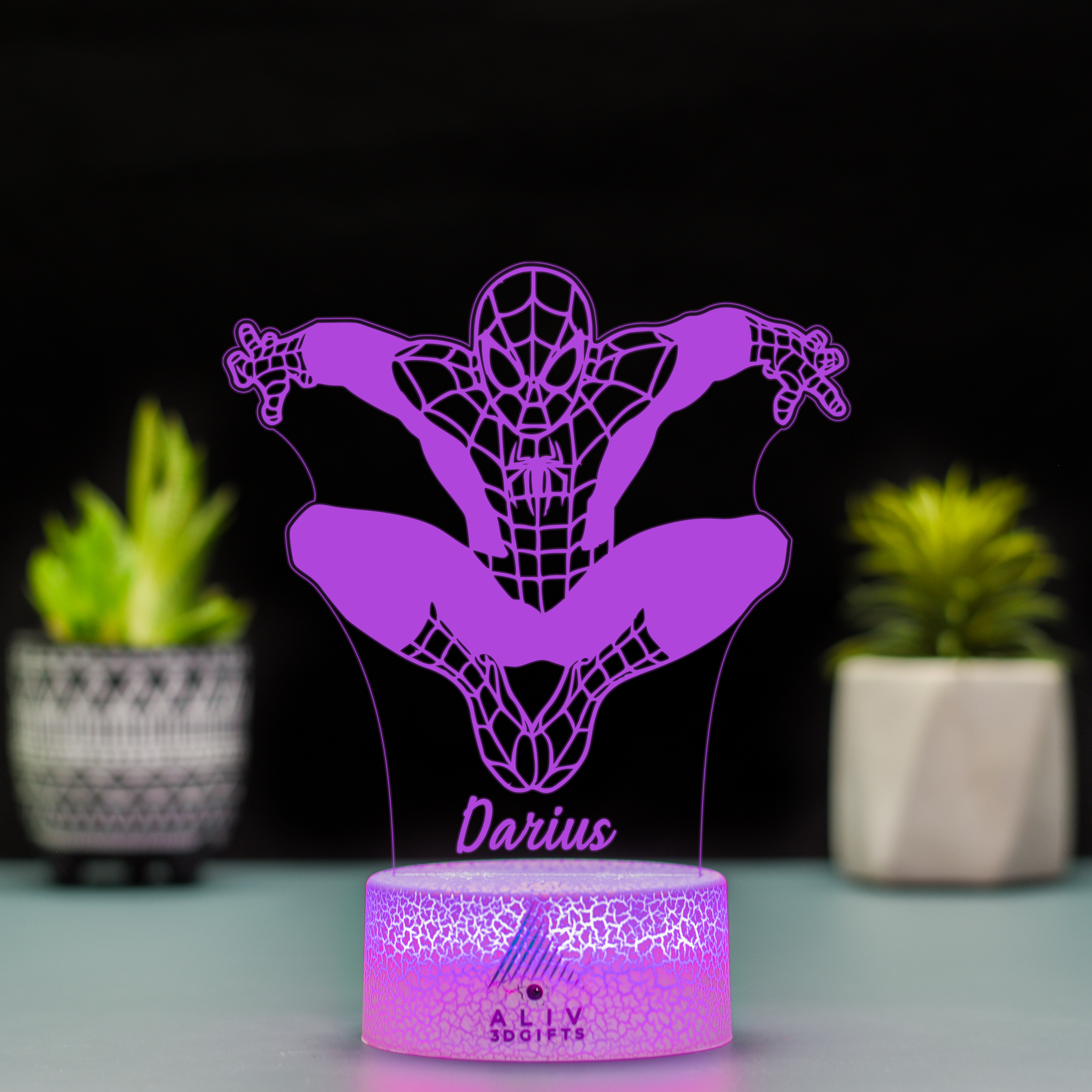 Lampă Led 3D - Spiderman