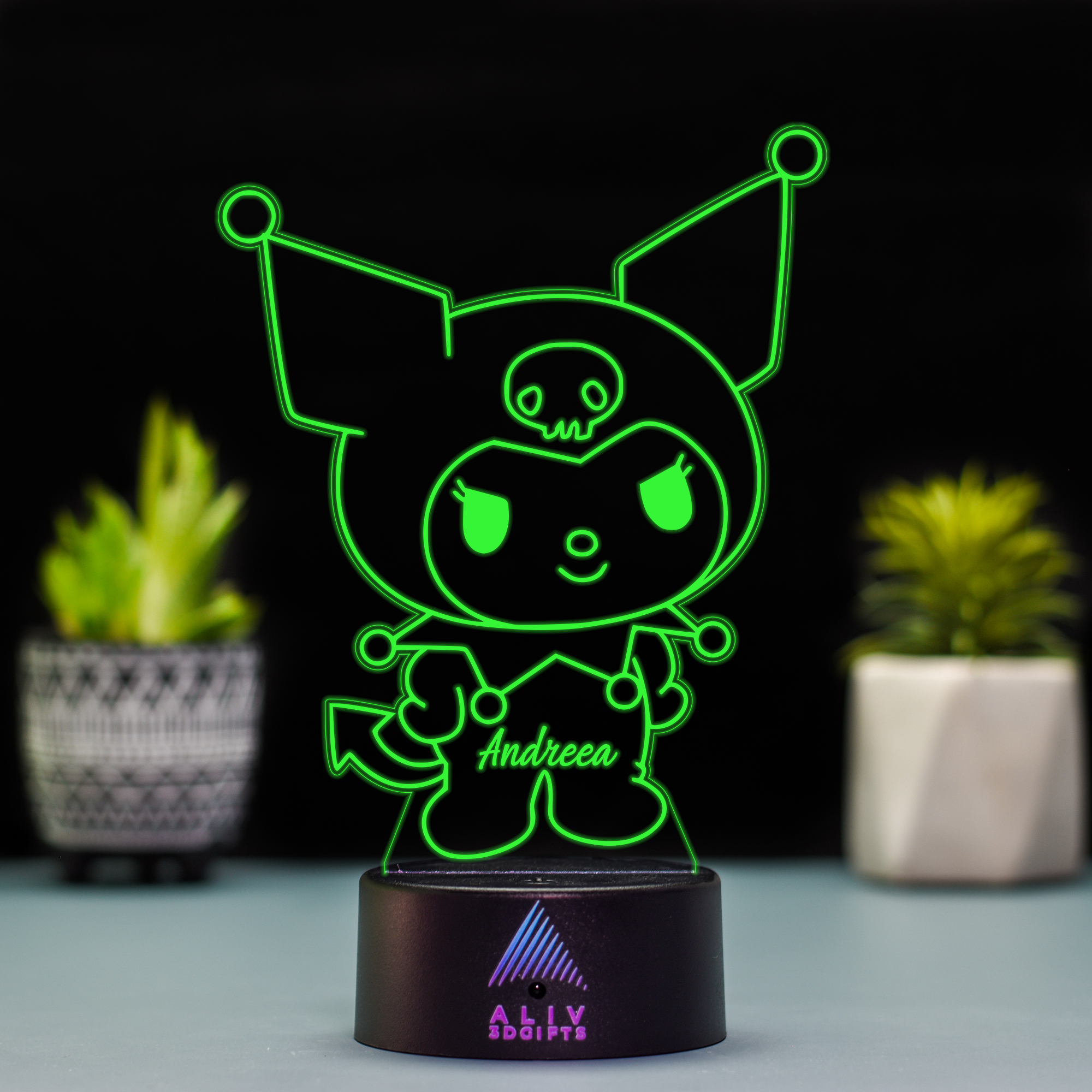 Lampă Led 3D - Kuromi