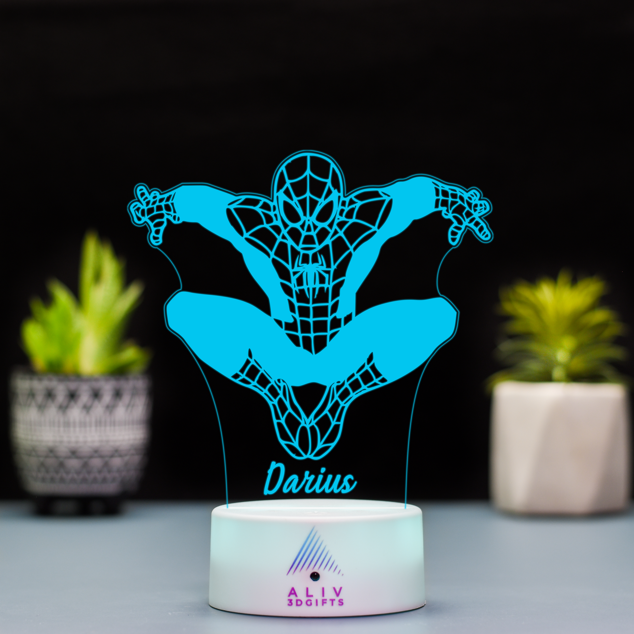 Lampă Led 3D - Spiderman